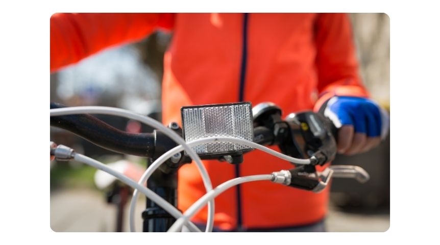 A bike headlight